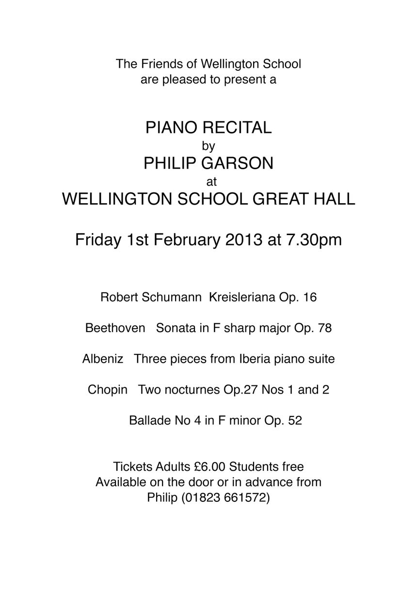 Philip Garson Piano Lessons